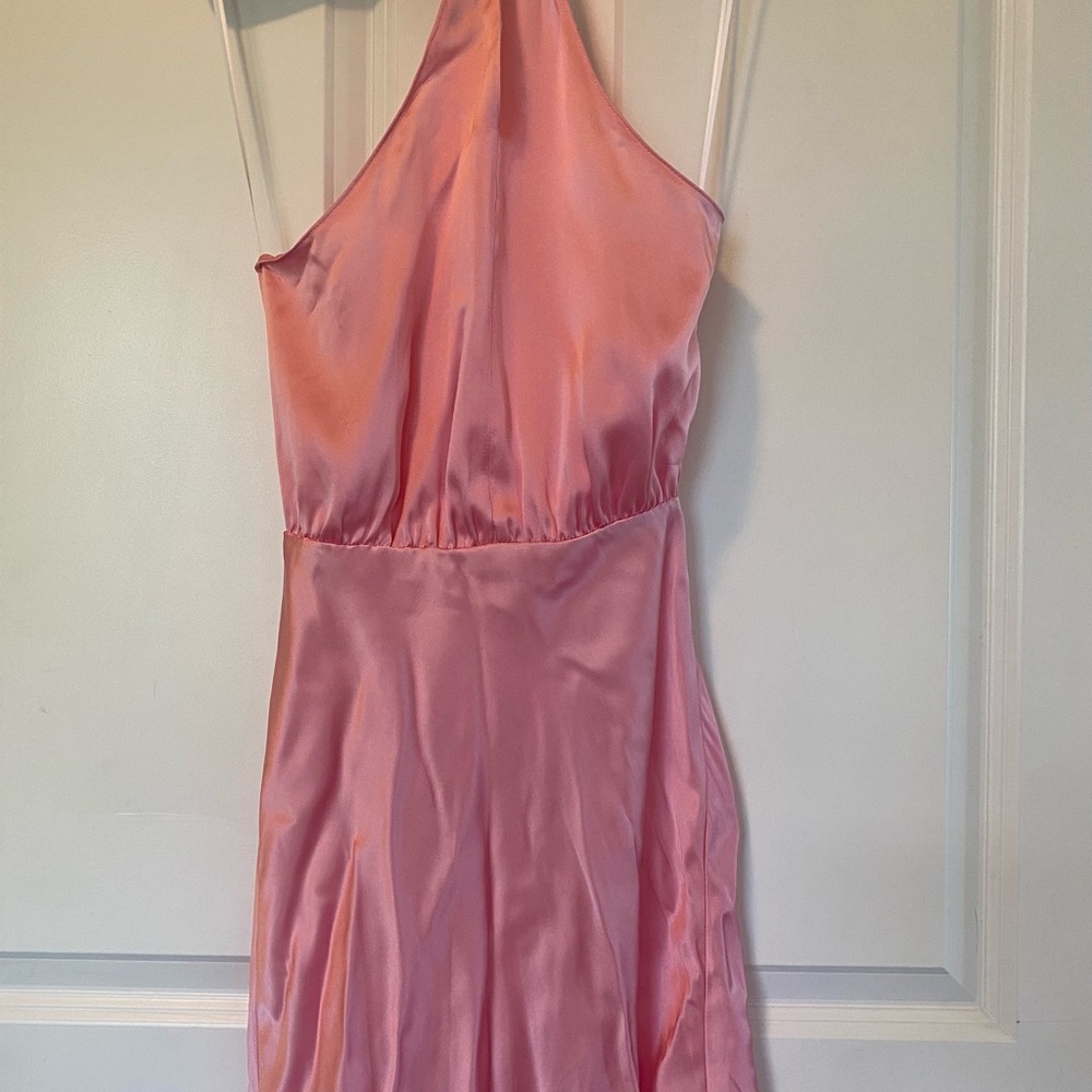 Amanda Uprichard Blush Satin Dress size XS - Picture 2 of 5